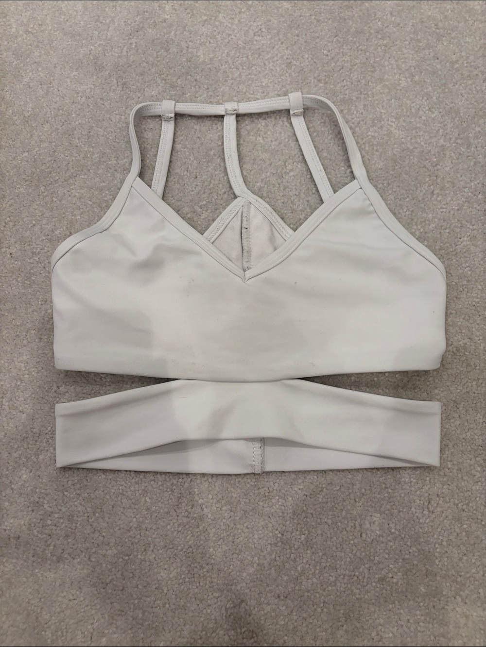 Five Dancewear White Top - size YXL